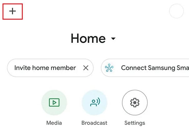 navigate back to the home screen and tap on the Add icon