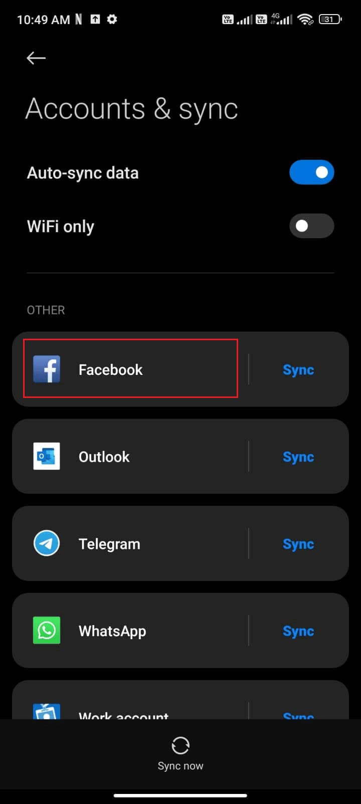 tap on Facebook. 10 Ways to Fix Error Performing Query Facebook