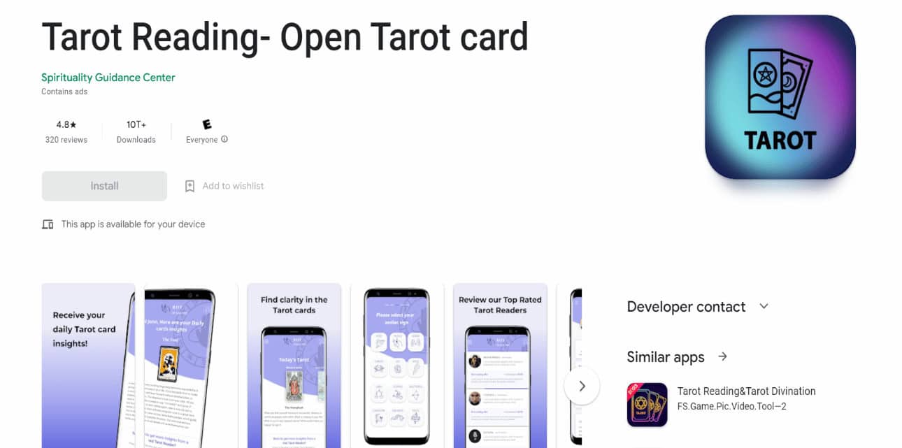 Tarot Reading - Open Tarot Card. Top 18 Best Tarot Apps for Android and iPhone