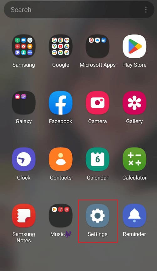Open Settings