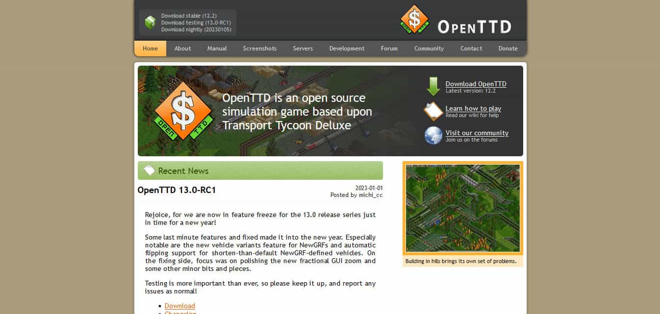 Open TTD | tycoon game online