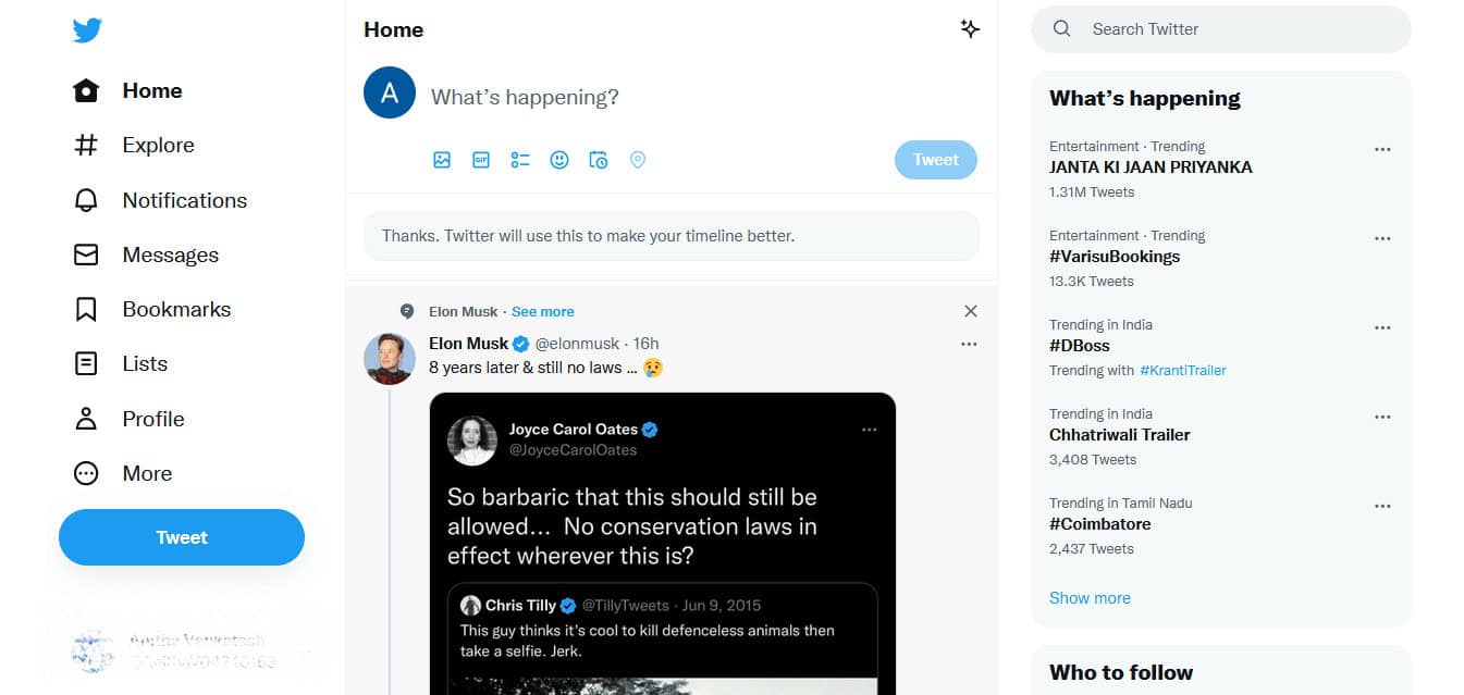 Open Twitter on your desktop. Can You See Who Stalks Your Twitter Profile?