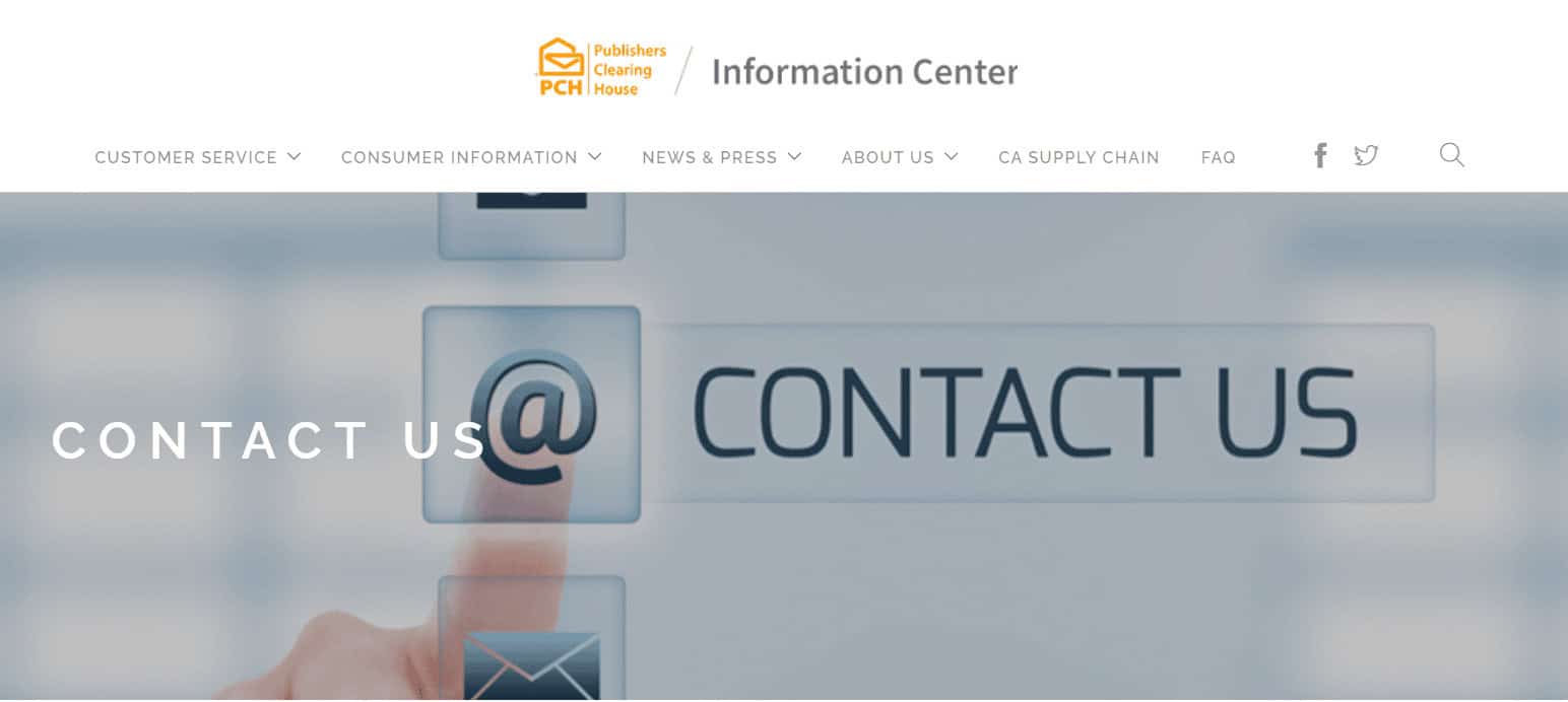 PCH customer service page | How to Cancel PCH Account