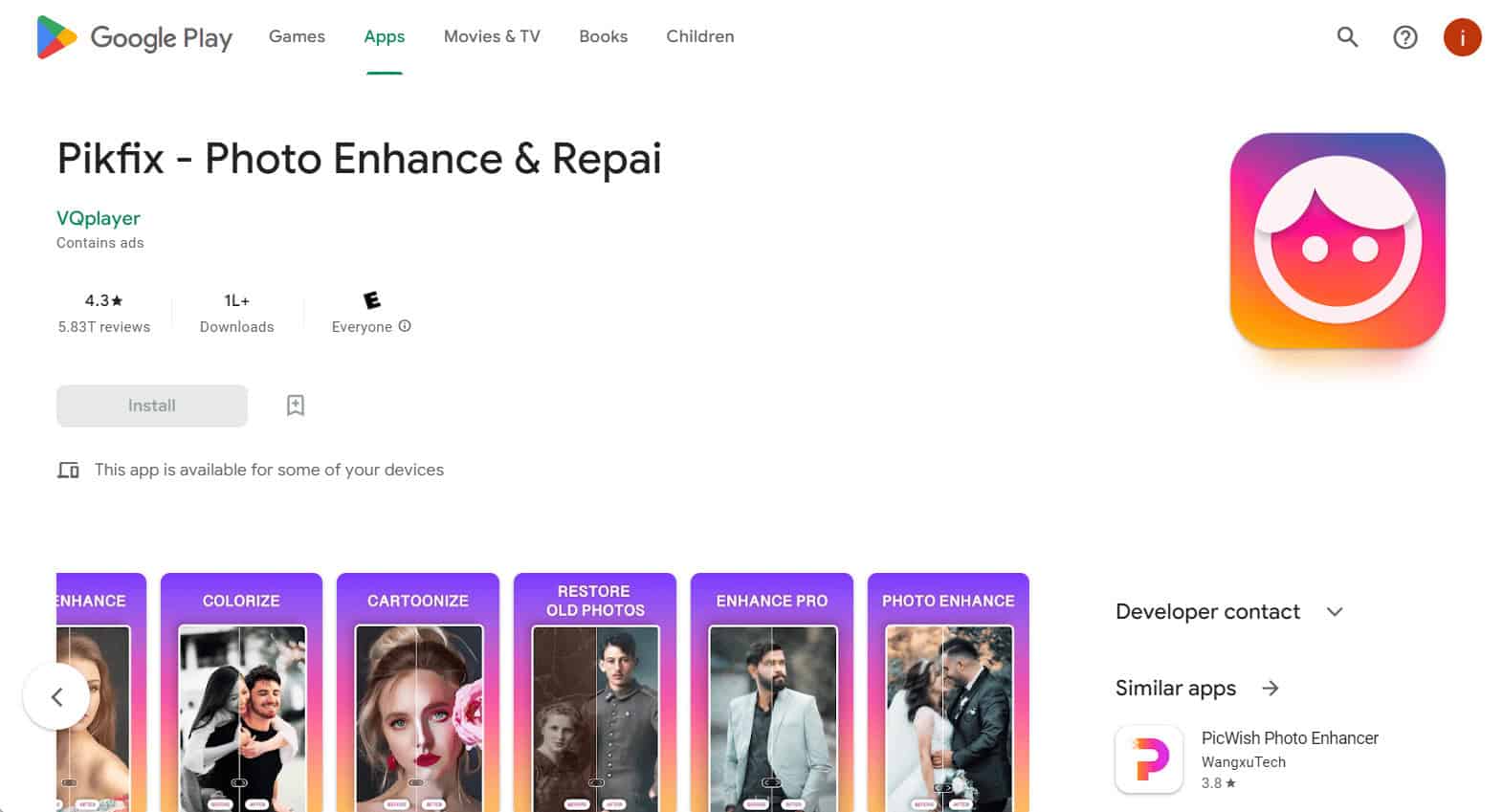 Pikfix | Best app to restore old photos Android