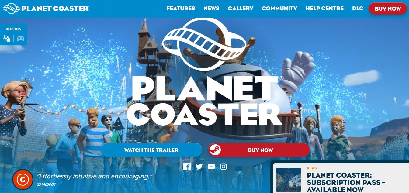 Planet Coaster | tycoon game online