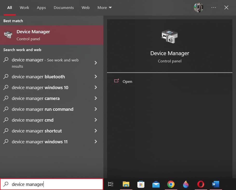 press windows key and search device manager | How to Fix Magic Mouse Not Connecting on Windows 10