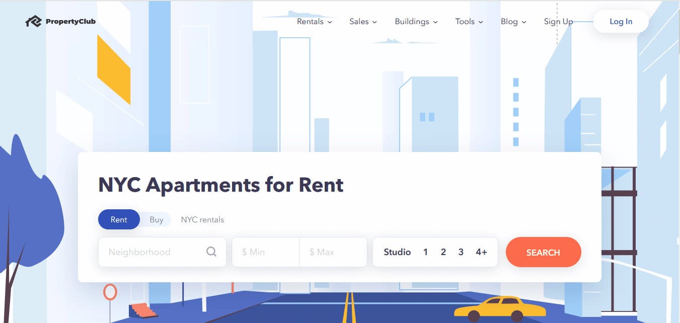 PropertyClub | best rental sites to find apartments in NYC