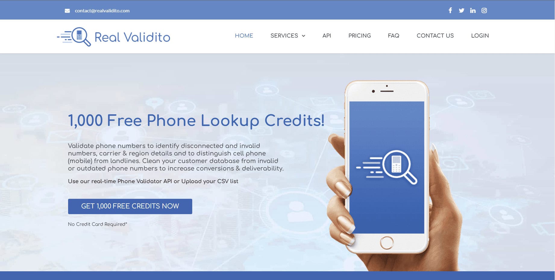 Read Validato Website