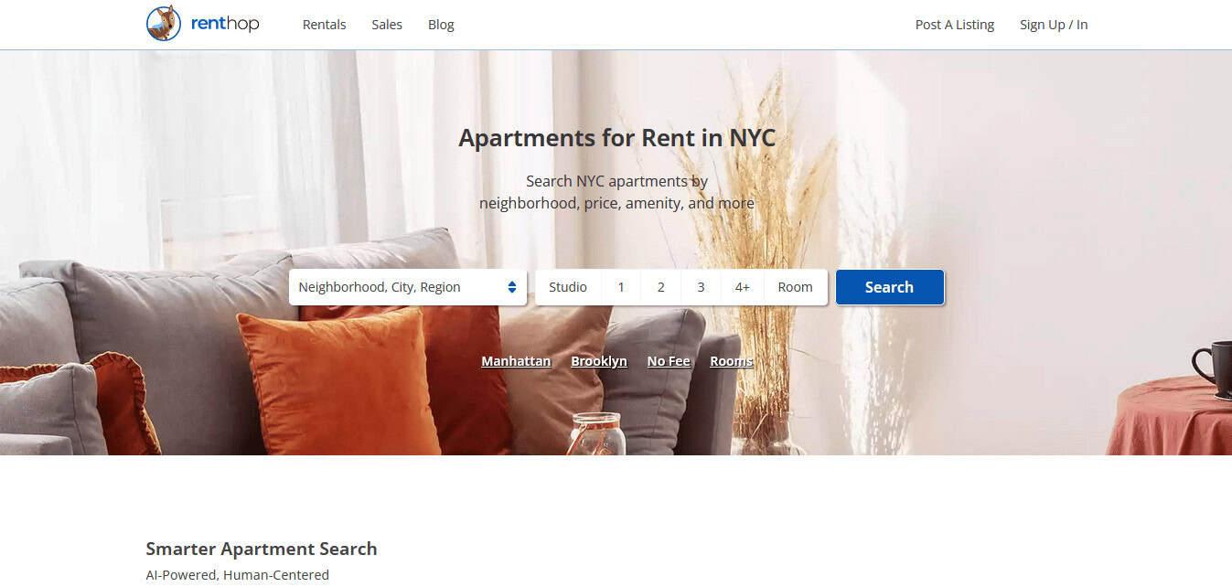 Renthop | best rental sites to find apartments in NYC