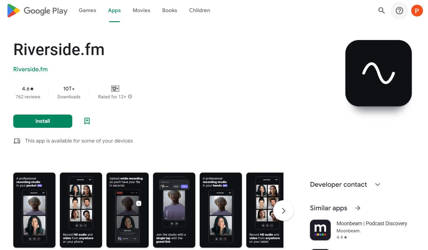 riverside.fm playstore