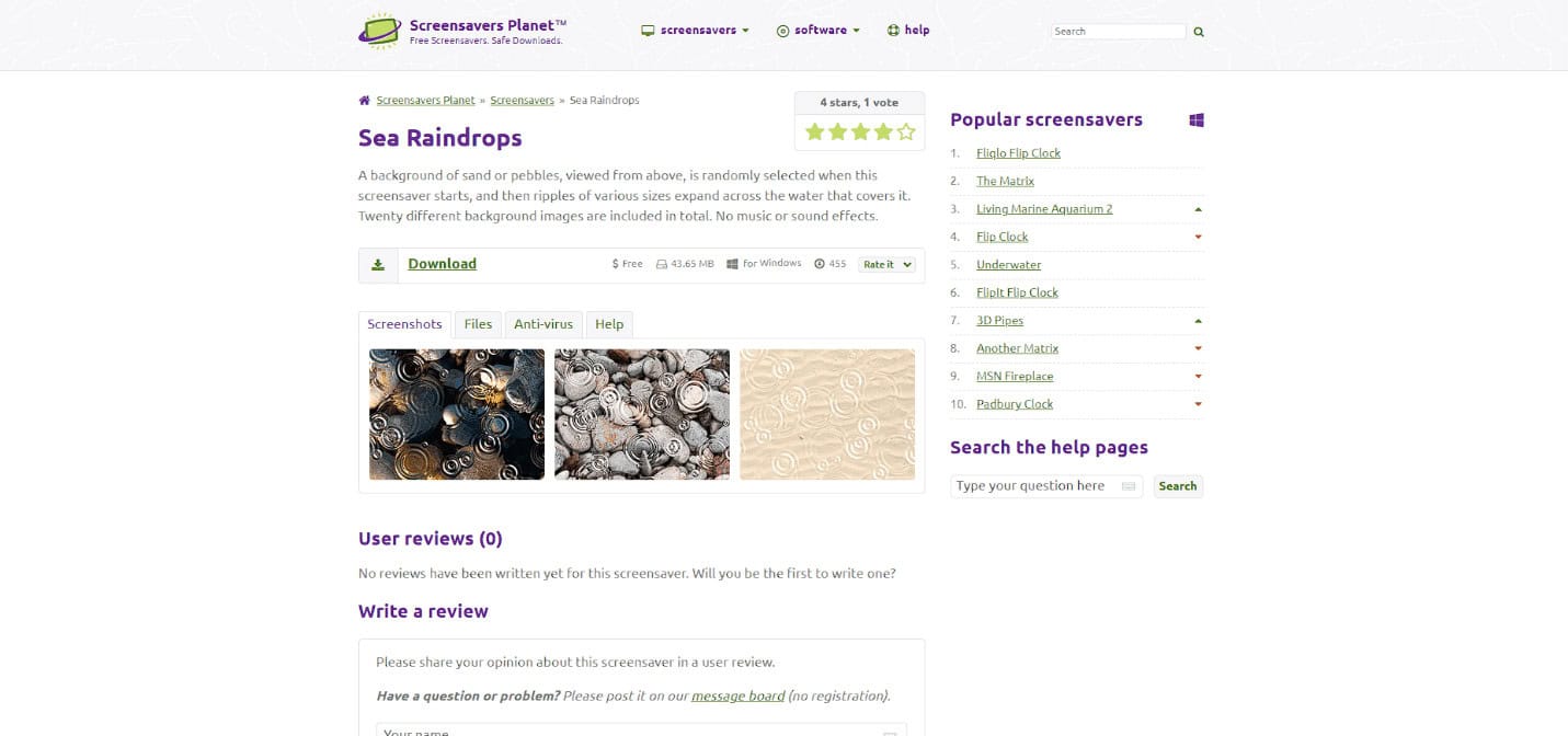 Sea Raindrops official site