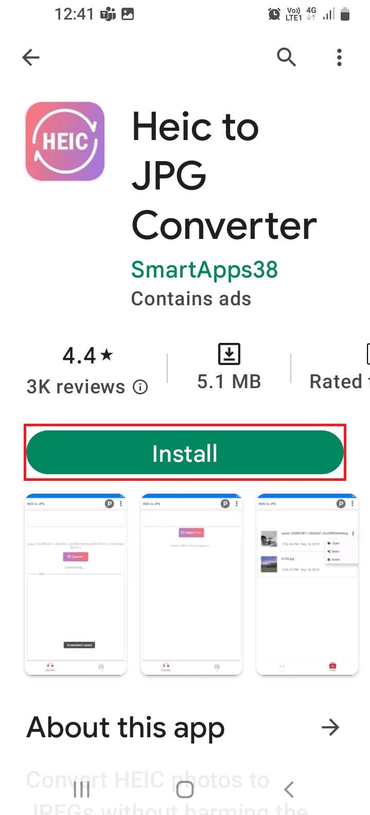 install Heic to JPG Converter app. How to Convert HEIC to JPG on Android