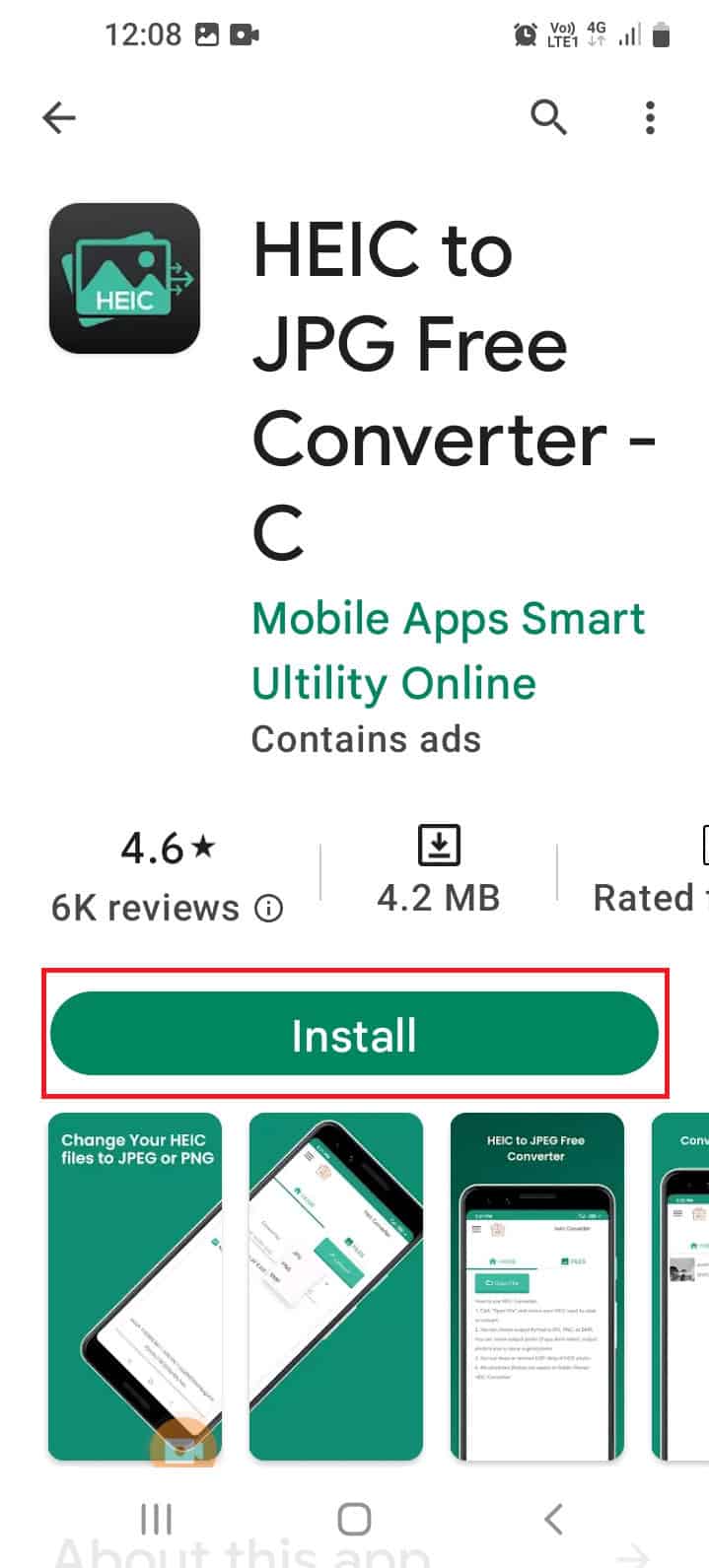 install HEIC Converter app. How to Convert HEIC to JPG on Android