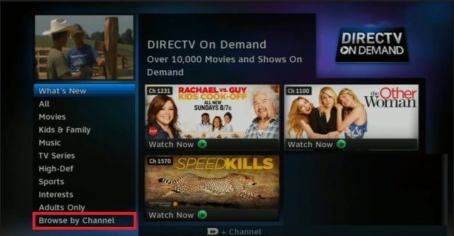 select Browse by Channel option directv | What Channel is Discovery on DirecTV?