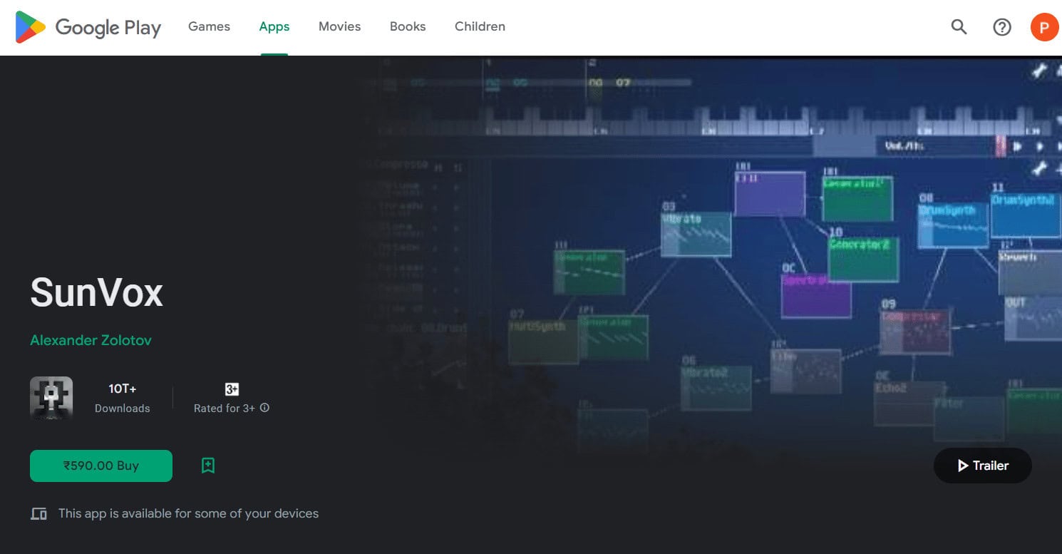 sunvox playstore 