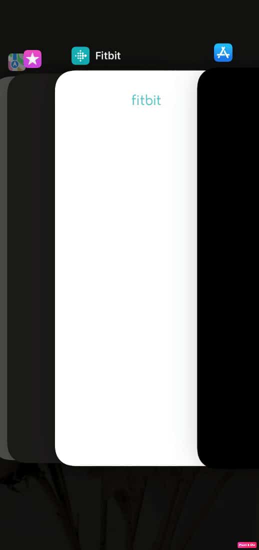 swipe up to close
