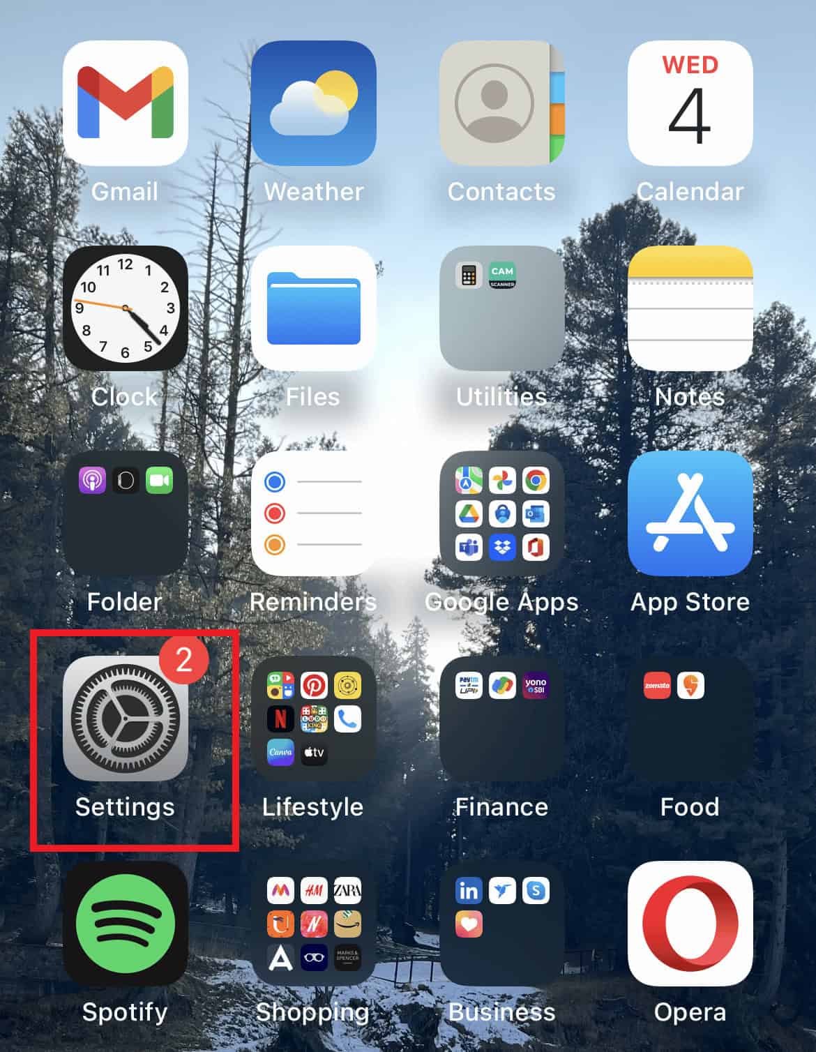 Launch the Settings app on your iPhone