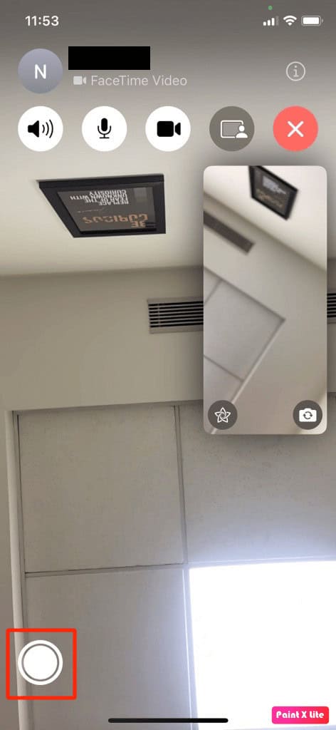 tap on shutter icon | how to see FaceTime photos & can you save FaceTime videos