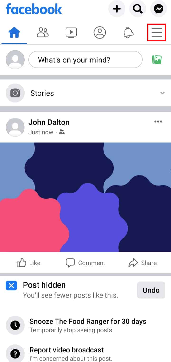 Tap on the hamburger menu icon at the top right of the screen. | How to Delete Matches on Tinder