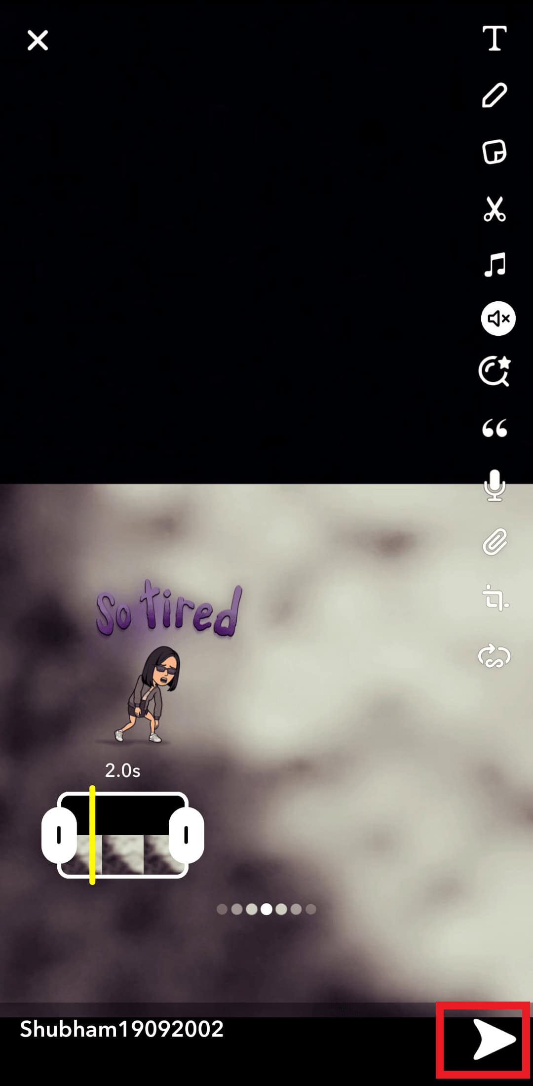  Tap on the share icon 