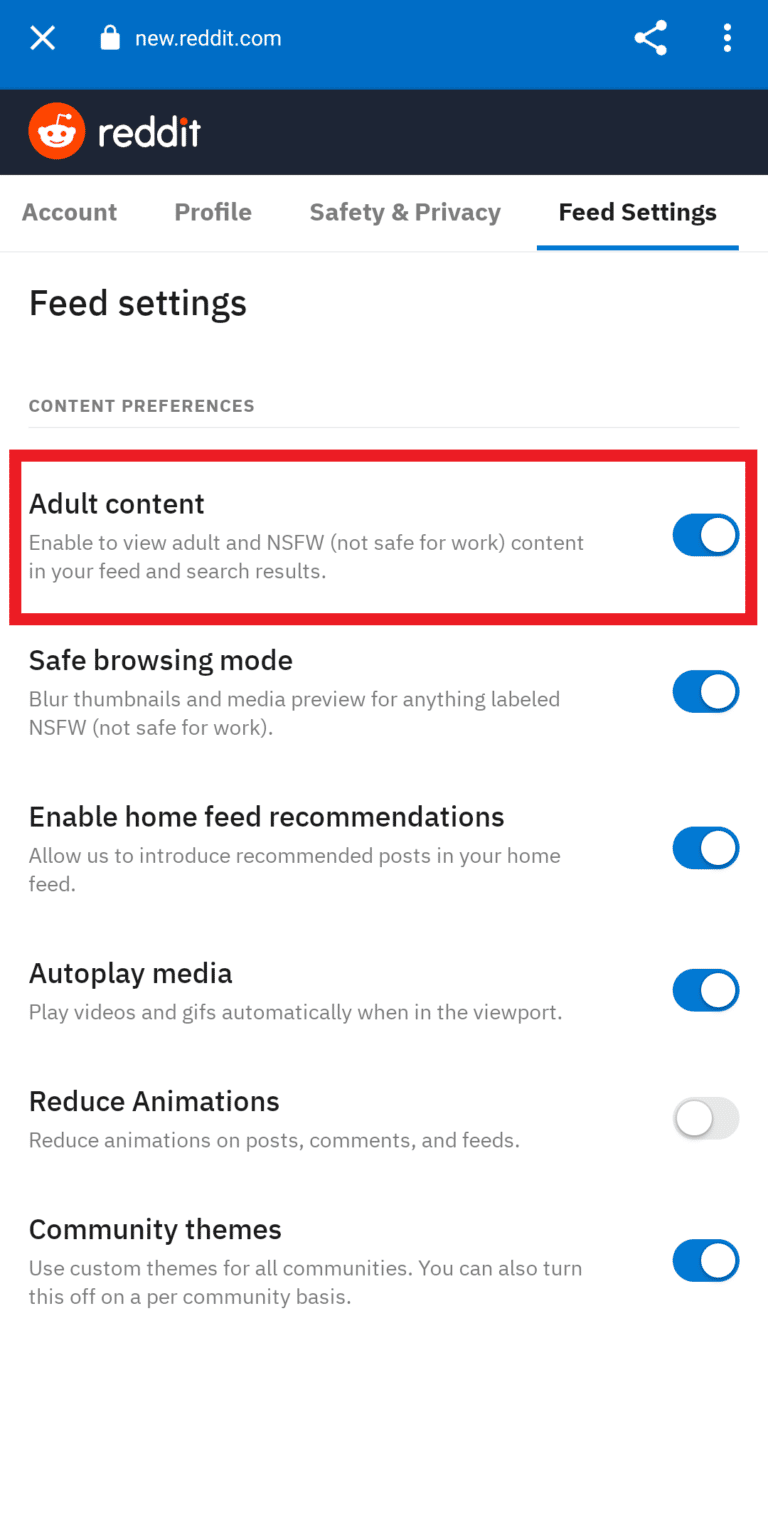 How to Turn On or Off NSFW on Reddit TechCult