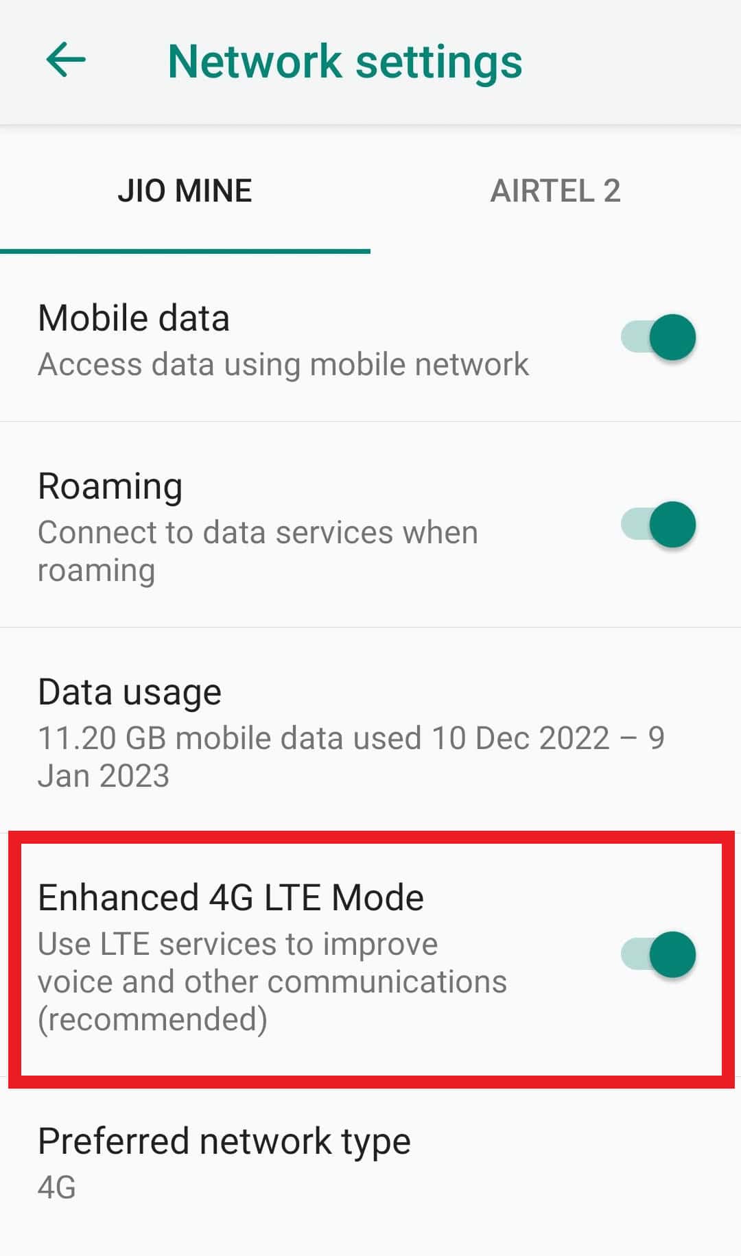 toggle on enhanced 4g lte mode. What is VoLTE and Benefits of Using VoLTE?