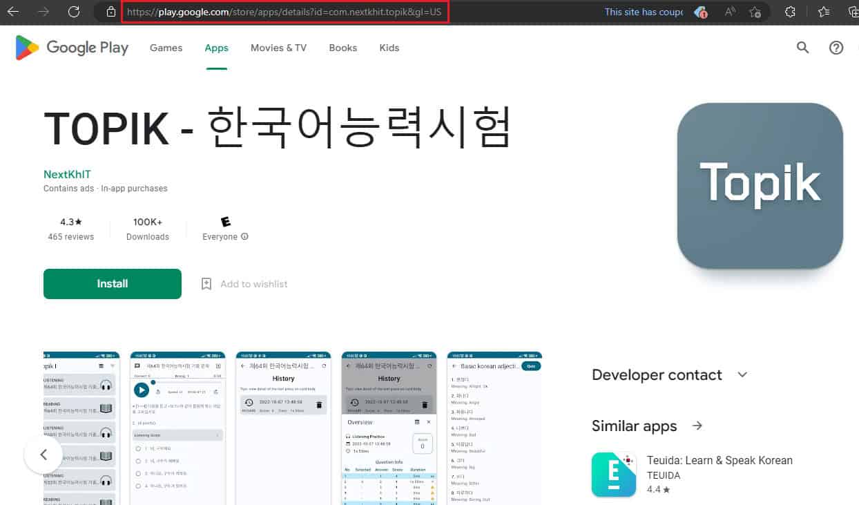 TOPIK on Google Play