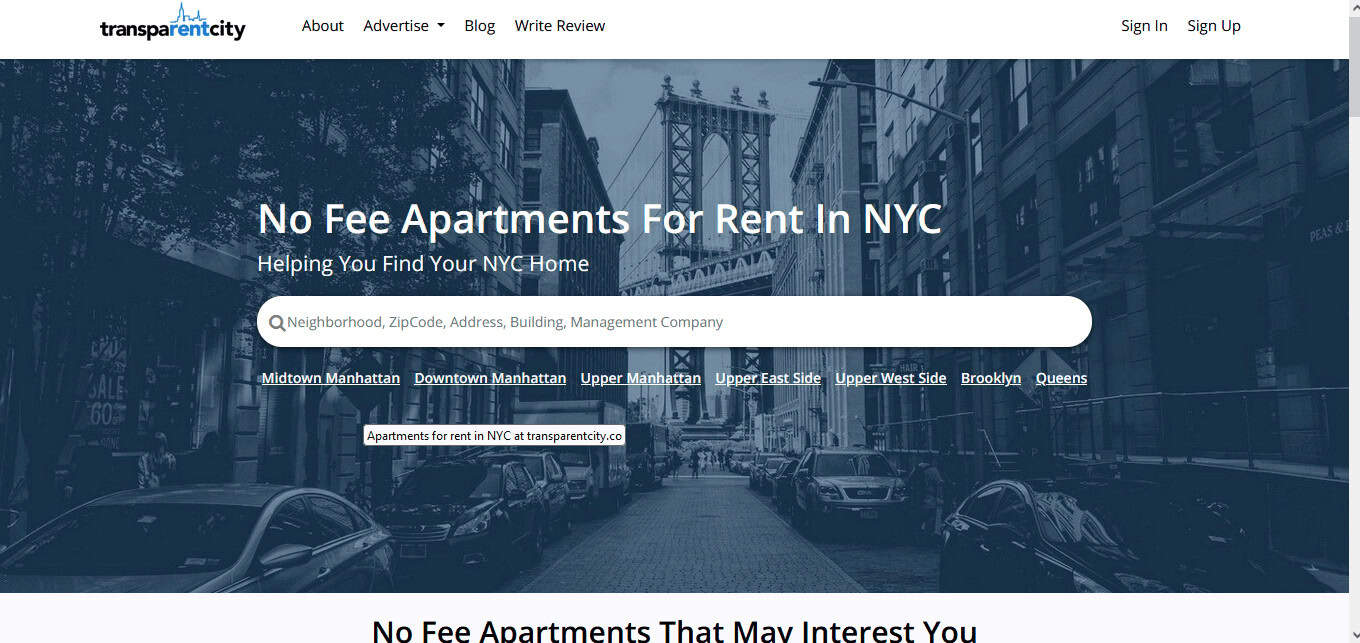 Transparentcity | best rental sites to find apartments in NYC
