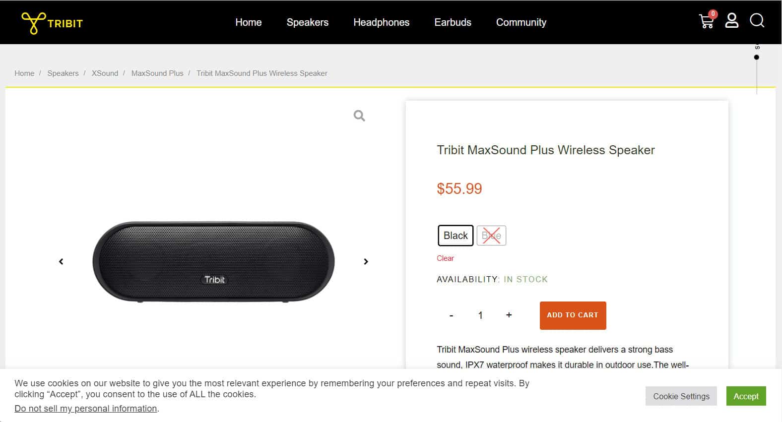 Tribit MaxSound Plus