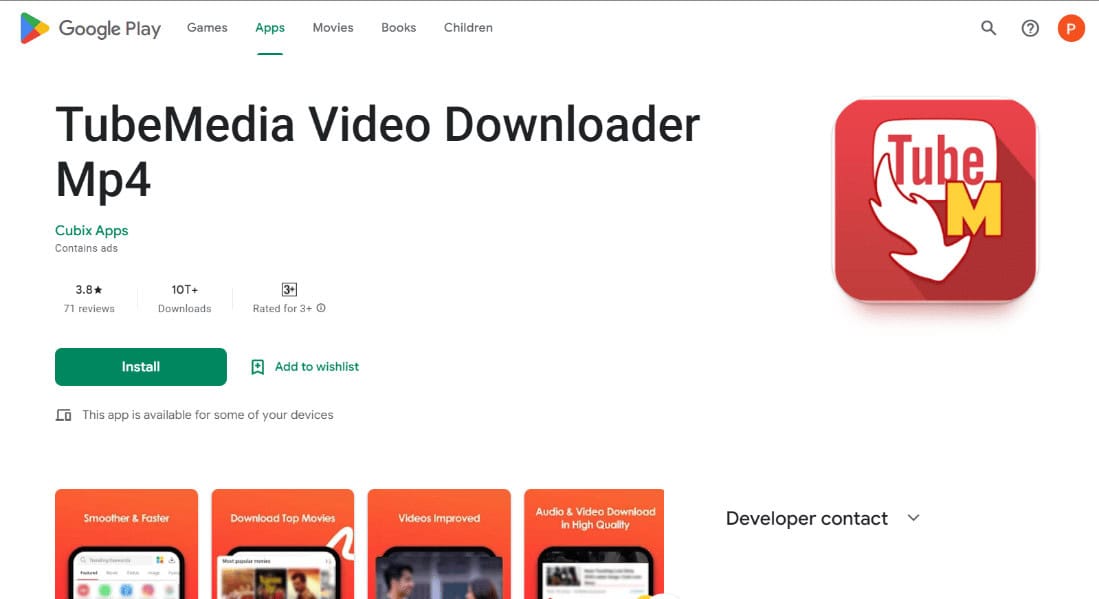 tubemedia video downloader webpage 
