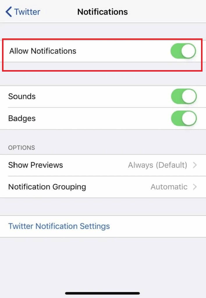 Turn on the Allow Notifications toggle if it’s off. Why am I Not Receiving WhatsApp Messages Unless I Open the App?