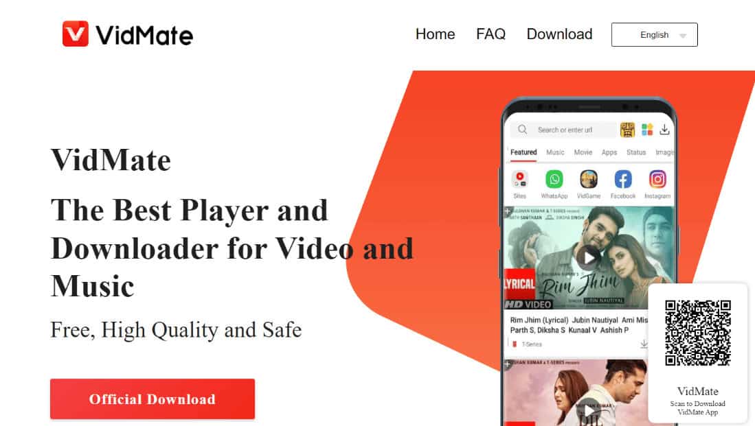 vidmate webpage. 21 Best Apps to Download Videos from Any Site