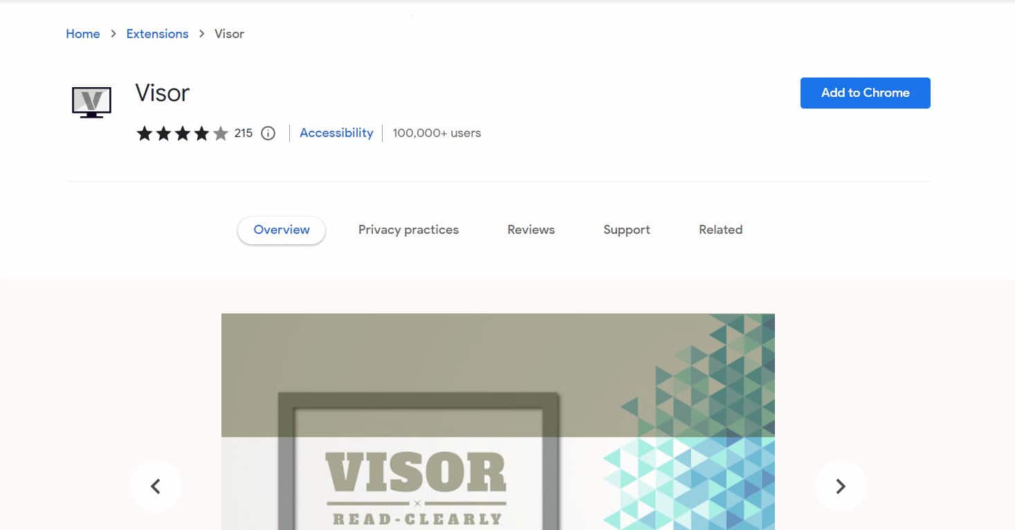 Visor | Best Chrome extensions for college students