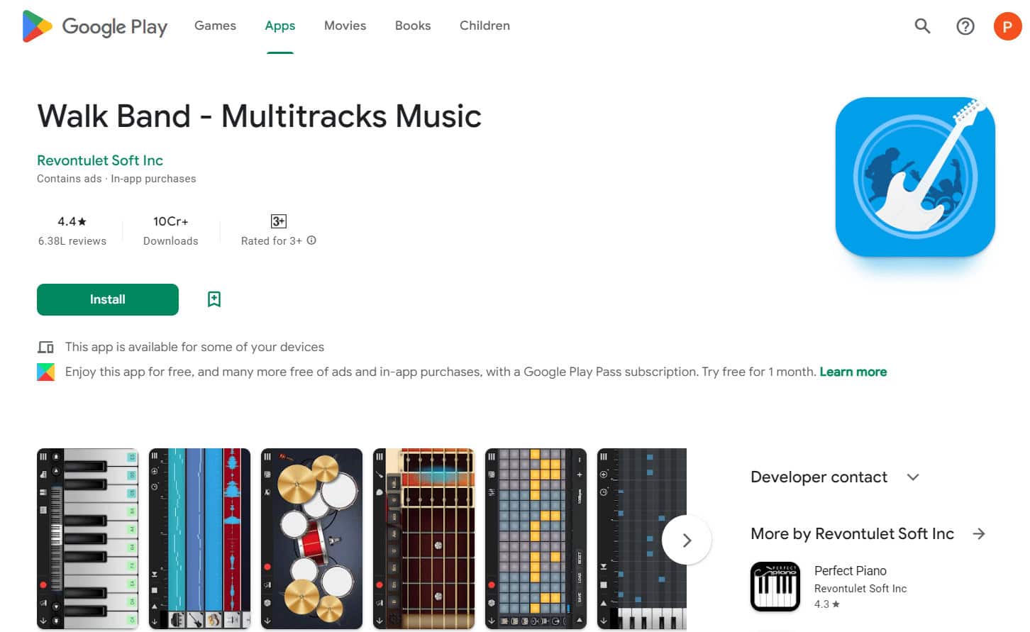 Walk Band Multitracks Music playstore