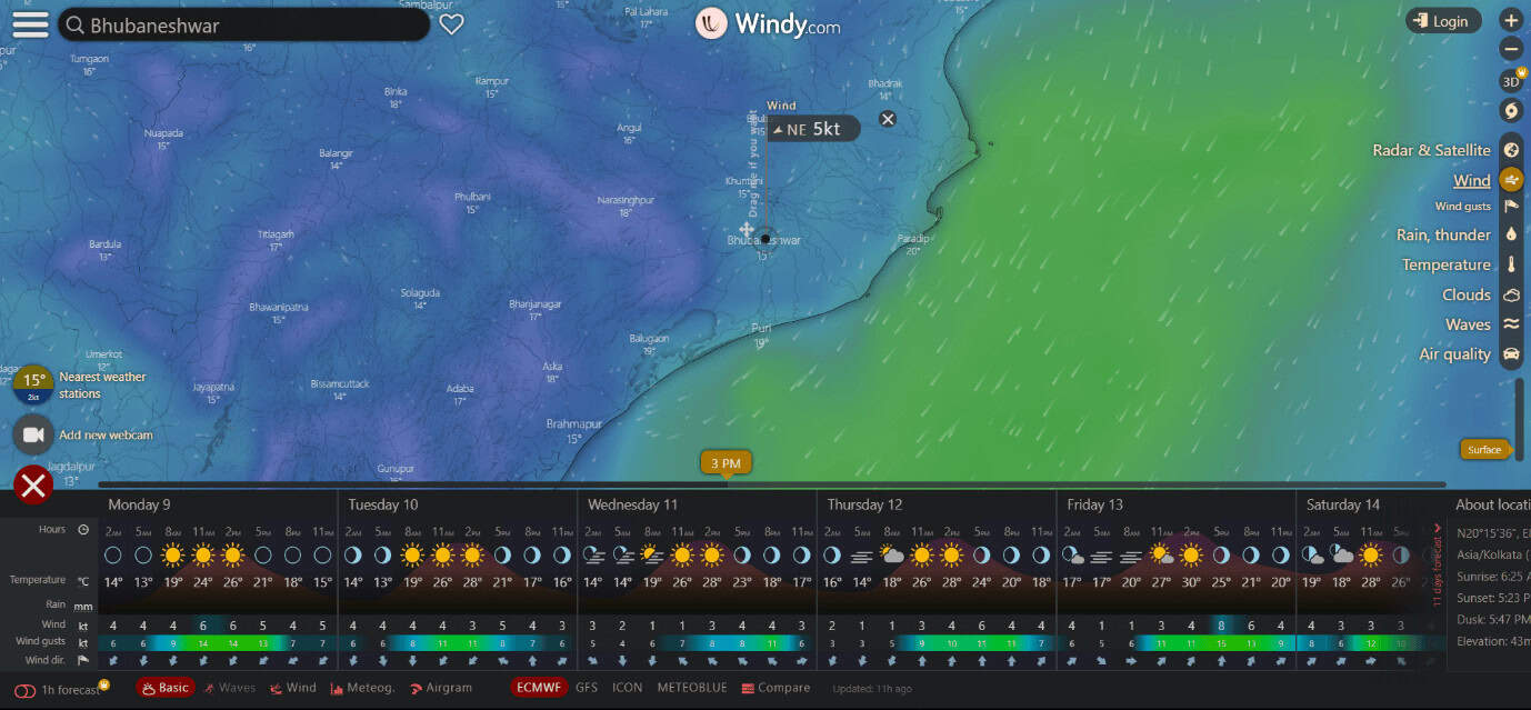 Windy homepage. 13 Best Weather Gadget for Windows 10