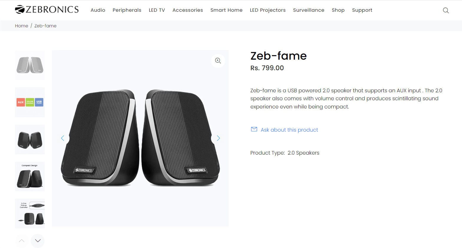 Zeb-fame. Best Bluetooth Speakers Under 5000