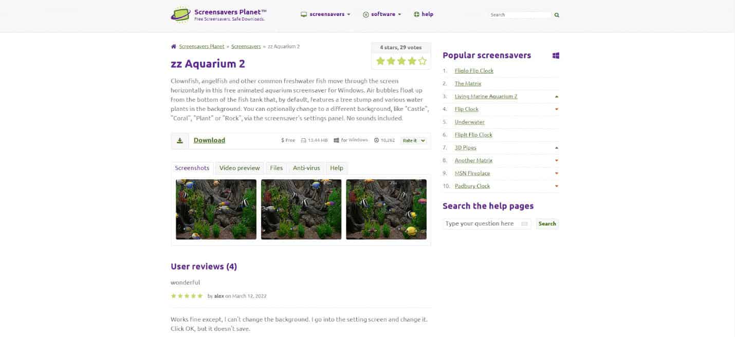 zz Aquarium 2 official site