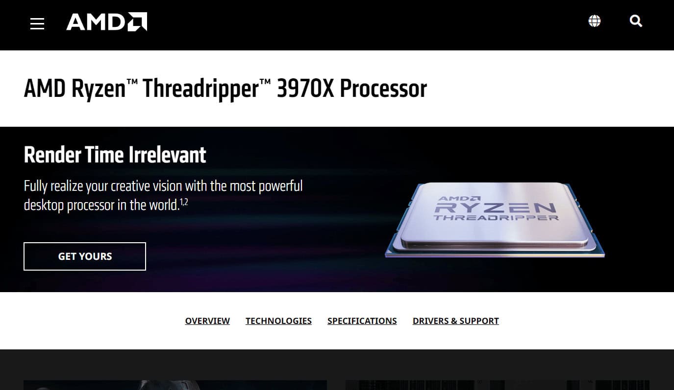 AMD Ryzen Threadripper 3970X Processor