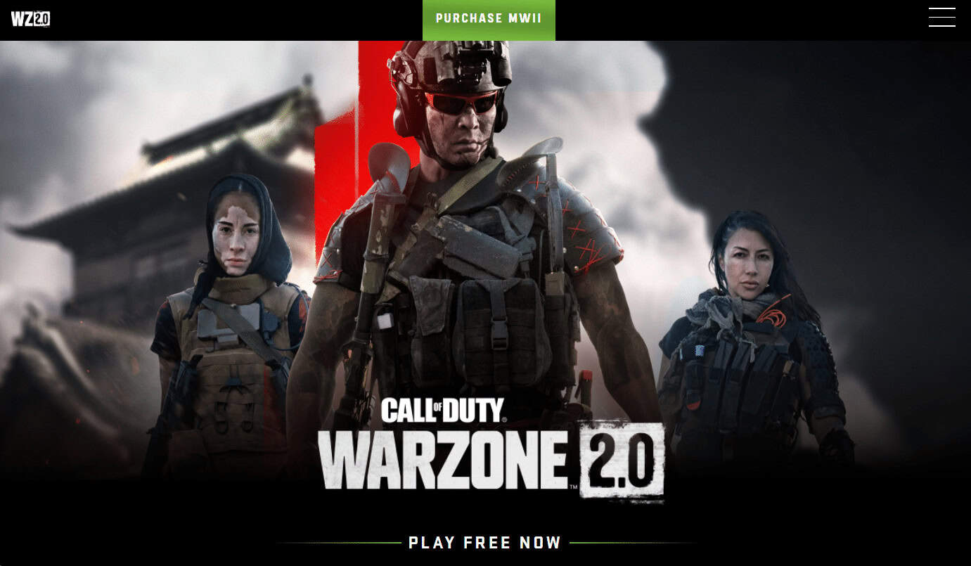 Call Of Duty Warzone page