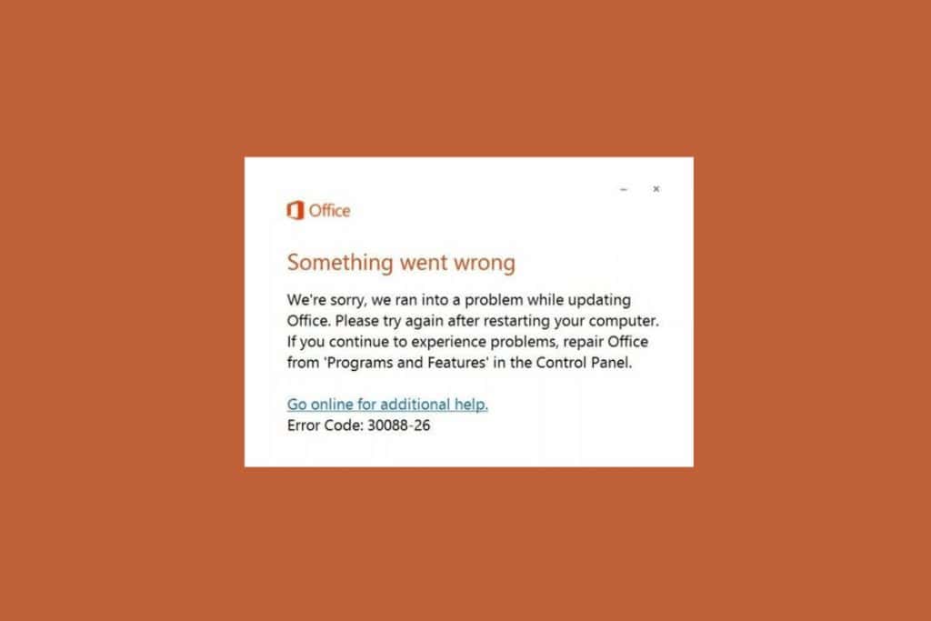 Fix Office Update Error 30088 26 on Windows 10