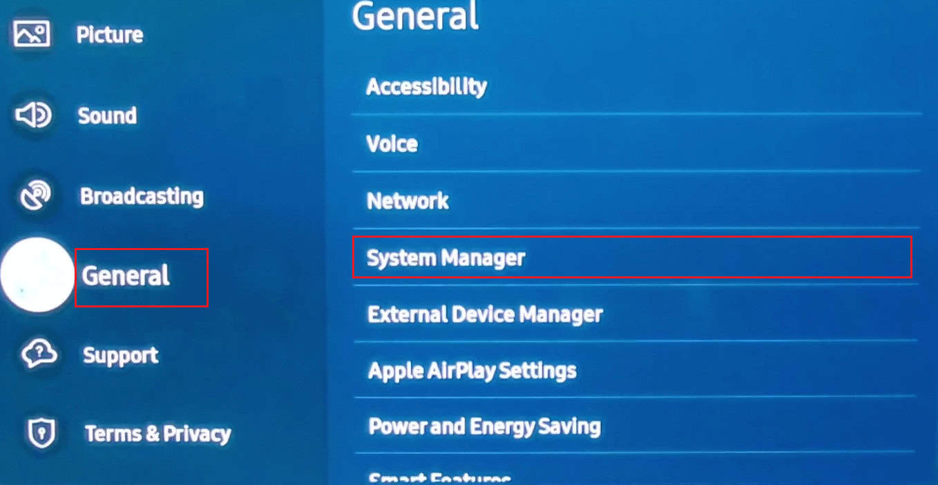 General - System Manager