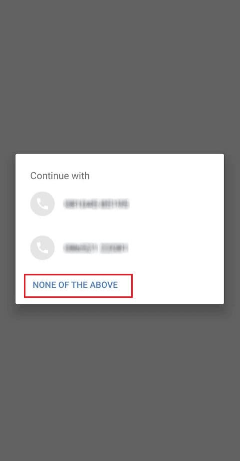 NONE OF THE ABOVE