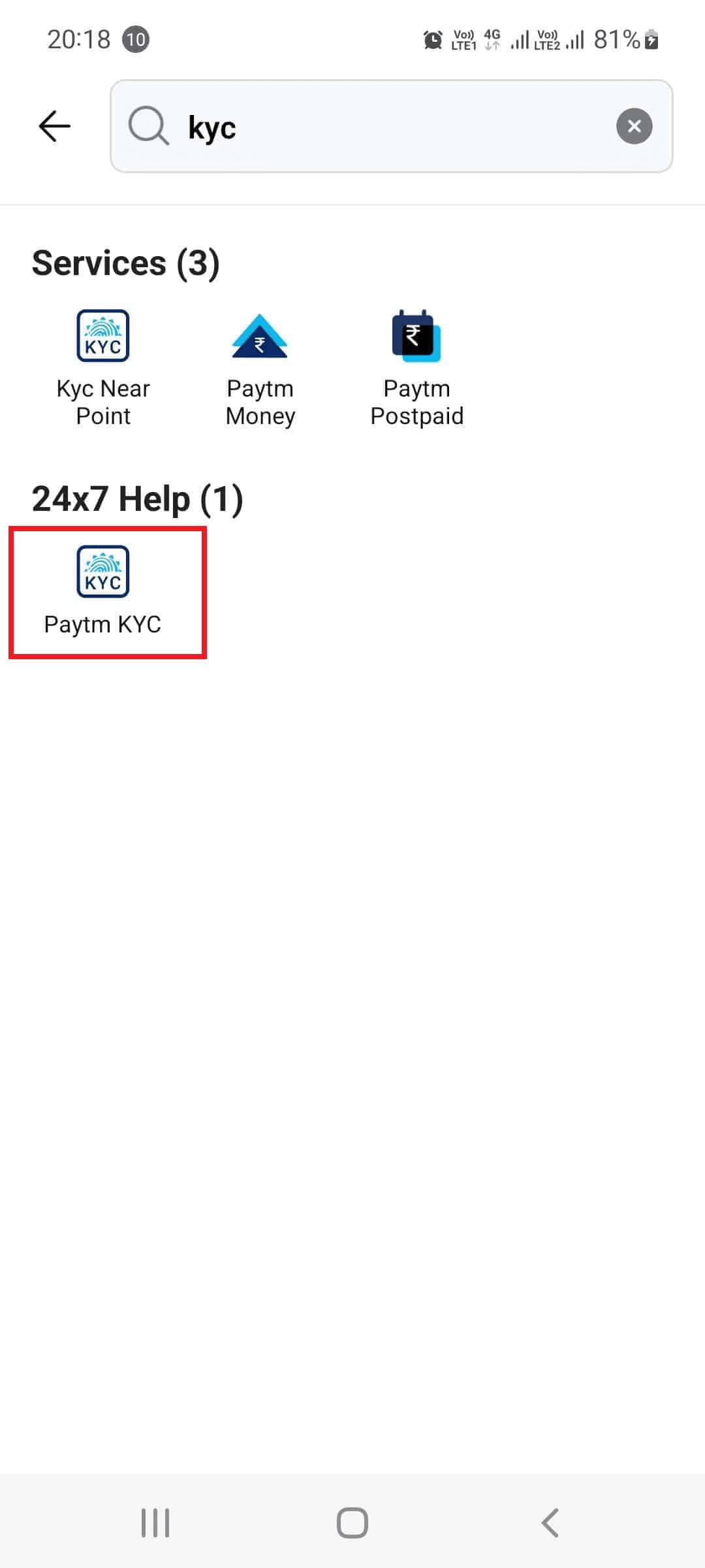 Tap on Payment KYC | How to Remove KYC from Paytm Account
