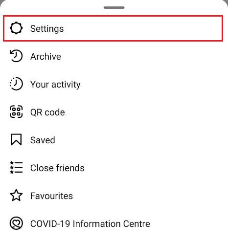 Tap on Settings |