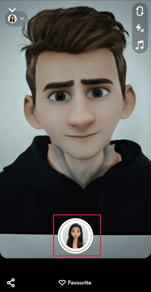 Tap on the Capture icon to click the snap with the selected lens