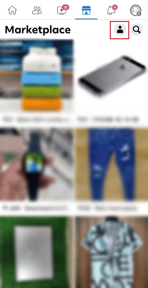 Tap on the Profile icon