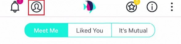 Tap on the Profile icon from the top of your screen