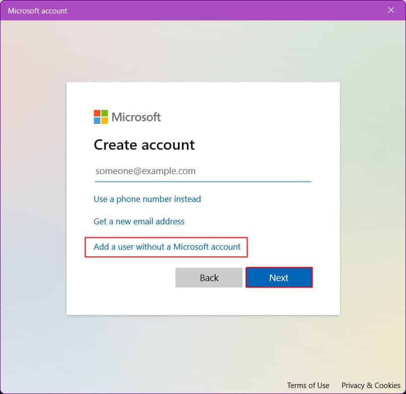 Add a user without a Microsoft account. 17 Ways to Fix Windows 11 Start Menu Not Working