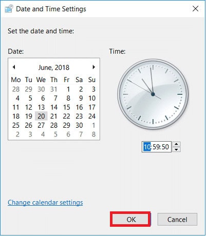 Adjust Date and Time Settings