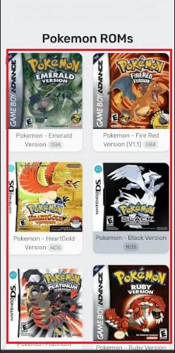 download the game ROM file